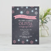 Invitations d'anniversaire pour le Flocon des neig (Debout devant)