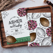 Invitations d'anniversaire pour le football en com