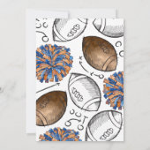 Invitations d'anniversaire pour le football en com (Dos)