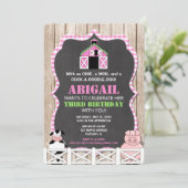 Invitations d'anniversaire pour les animaux de fer (Debout devant)