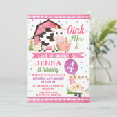 Invitations d'anniversaire pour les filles de la f (Debout devant)