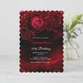 Invitations d'anniversaire pour une femme afro-amé (Debout devant)