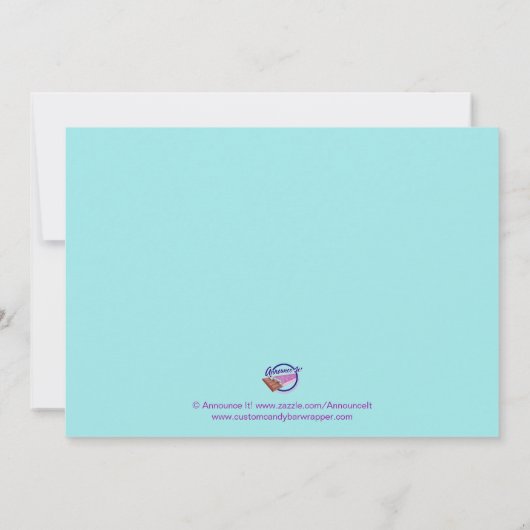 Invitations d'anniversaire Rainbow (Dos)