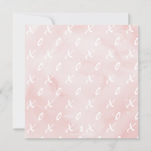 Invitations d'anniversaire rose en ligne (Dos)