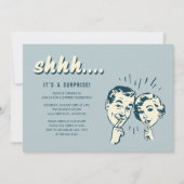 Invitations d'anniversaire surprises Retro (Devant)