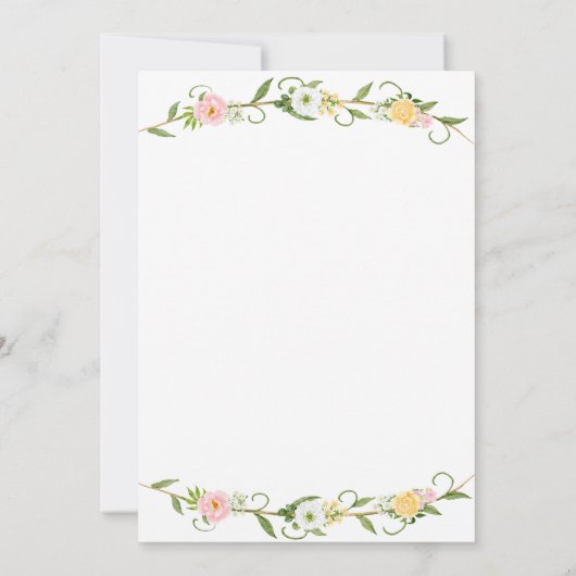 Invitations d'anniversaire - Thème de princesse (Dos)