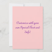 Invitations d'anniversaire Vintages (Dos)