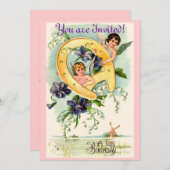 Invitations d'anniversaire Vintages (Devant / Derrière)