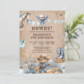 Invitations d'Anniversaires de enfants de rodéo We (Debout devant)