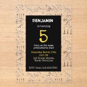 Invitations d'Anniversaires de enfants Motifs Dino (Recto)