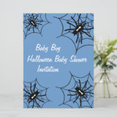 Invitations d'araignées de Baby shower pour bébé g (Debout devant)
