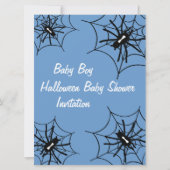 Invitations d'araignées de Baby shower pour bébé g (Devant)