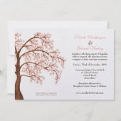 Invitations d'arbre de fleurs de cerisier de (Dos)
