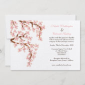 Invitations d'arbre de fleurs de cerisier de (Dos)