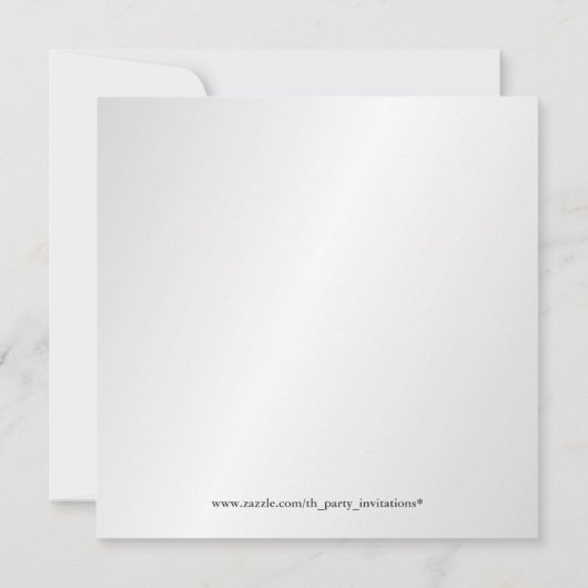 Invitations d'argent du 25e anniversaire avec 2 ph (Dos)