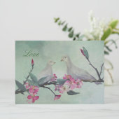 Invitations d'art de Love Dove (Debout devant)