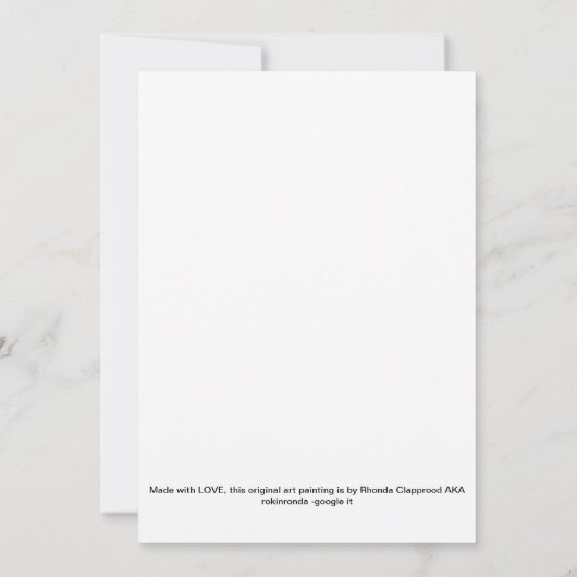 Invitations d'art de Love Dove (Dos)