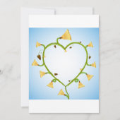 Invitations d'art des fleurs de printemps (Devant)