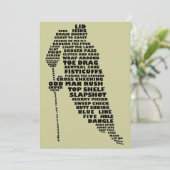 Invitations d'art texte du joueur de hockey (Debout devant)