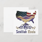 Invitations d'ascendance écossaise américaine (Devant / Derrière)