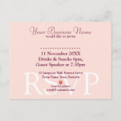 Invitations d'atelier d'affaires Skin & Beauty (Dos)