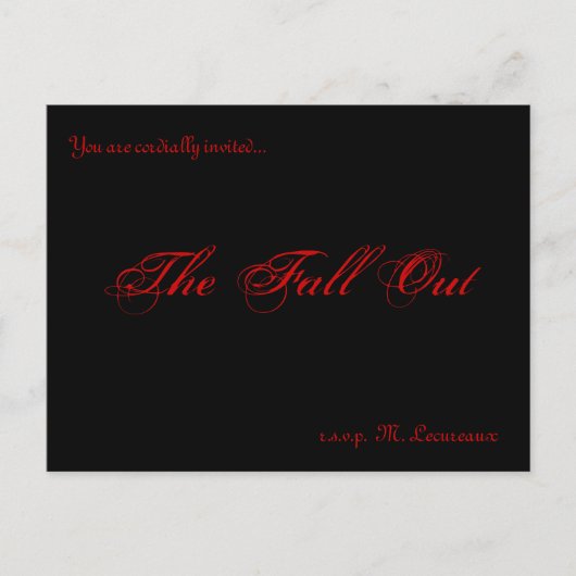 Invitations d'automne (Devant)