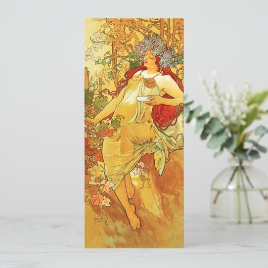 Invitations d'automne d'Alphonse Mucha (Debout devant)