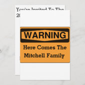 Invitations d'avertissement de la Réunion de (Devant / Derrière)