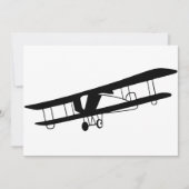 Invitations d'avion vintage (Devant)