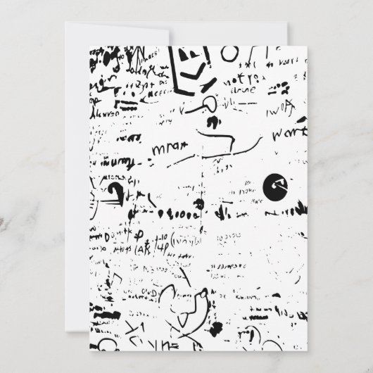 Invitations de 14e anniversaire Boy Graffiti Paint (Dos)