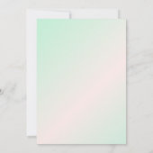 Invitations de 1er anniversaire Boy Green Gradient (Dos)