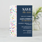 Invitations de 1er anniversaire Enregistrer la dat (Debout devant)