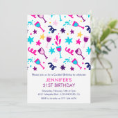 Invitations de 21e anniversaire Cocktail Modern Pi (Debout devant)