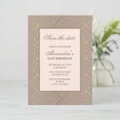 Invitations de 21e anniversaire Enregistrer la dat (Debout devant)