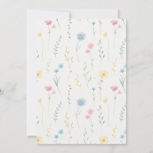 Invitations de 21e anniversaire Floral Boho Elegan (Dos)