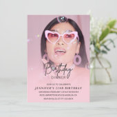 Invitations de 22e anniversaire Anniversaire Dîner (Debout devant)