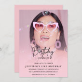 Invitations de 23e anniversaire Anniversaire Dîner (Devant / Derrière)