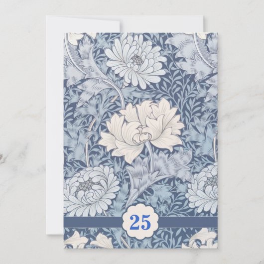 invitations de 25e anniversaire de mariage vintage (Devant)