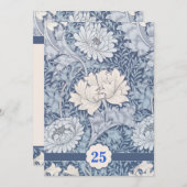 invitations de 25e anniversaire de mariage vintage (Devant / Derrière)