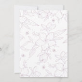 Invitations de 25e anniversaire Elégant Floral mod (Dos)