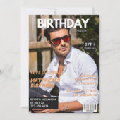 Invitations de 27e anniversaire pour lui Magazine (Devant)