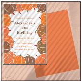 Invitations de 2e anniversaire d'Halloween citroui