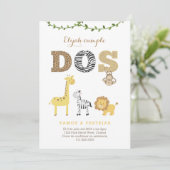 invitations de 2e anniversaire en espagnol, Safari (Debout devant)