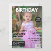 Invitations de 2ème anniversaire pour lui Magazine (Devant)