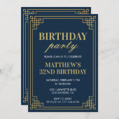 Invitations de 32e anniversaire Anniversaire fête  (Devant / Derrière)