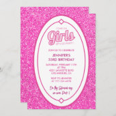 Invitations de 33e anniversaire Fille Allons à la  (Devant / Derrière)