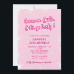Invitations de 33e anniversaire Hot Pink Stars<br><div class="desc">Invitations de 33e anniversaire Hot Pink Stars</div>