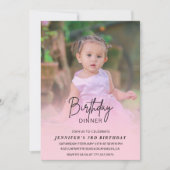 Invitations de 3e anniversaire Anniversaire Dîner  (Devant)