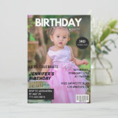 Invitations de 3e anniversaire pour lui Magazine C (Debout devant)