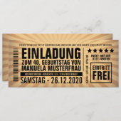 Invitations de 40 ans (Devant / Derrière)